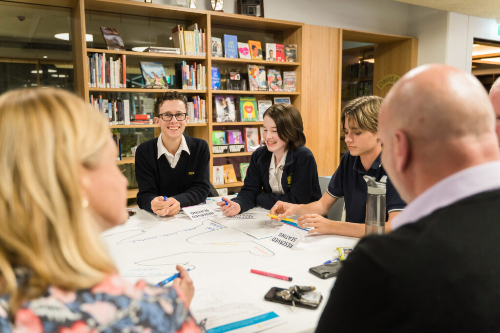 High school student table
